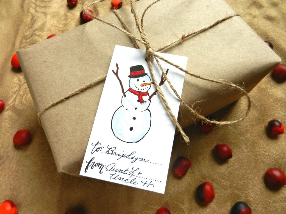 Snowman Gift Tag | The Postman's Knock