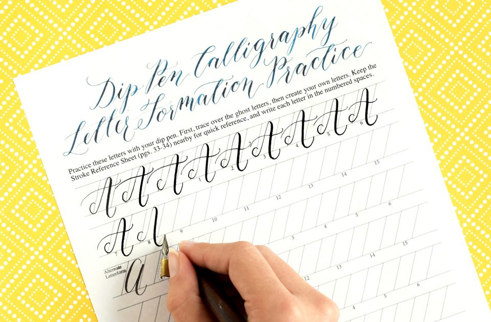 The New Kaitlin Style Calligraphy Worksheet is Here! | The Postman's Knock