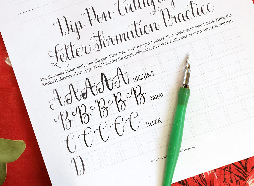 Black Calligraphy Inks Comparison Part I: Ziller, Sumi, and Higgins | The Postman's Knock