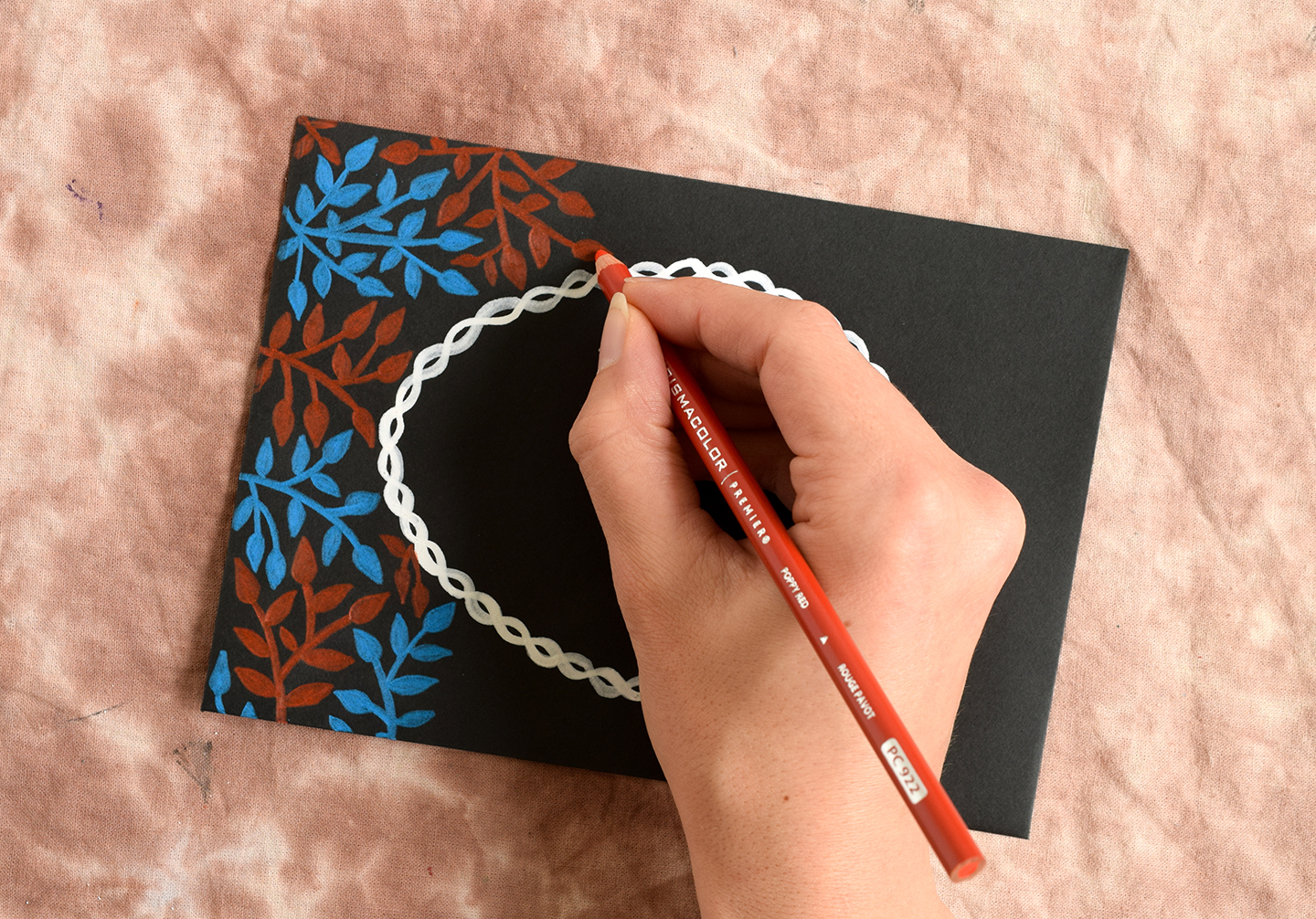 Laurel Branch Decorated Envelopes Tutorial | The Postman's Knock