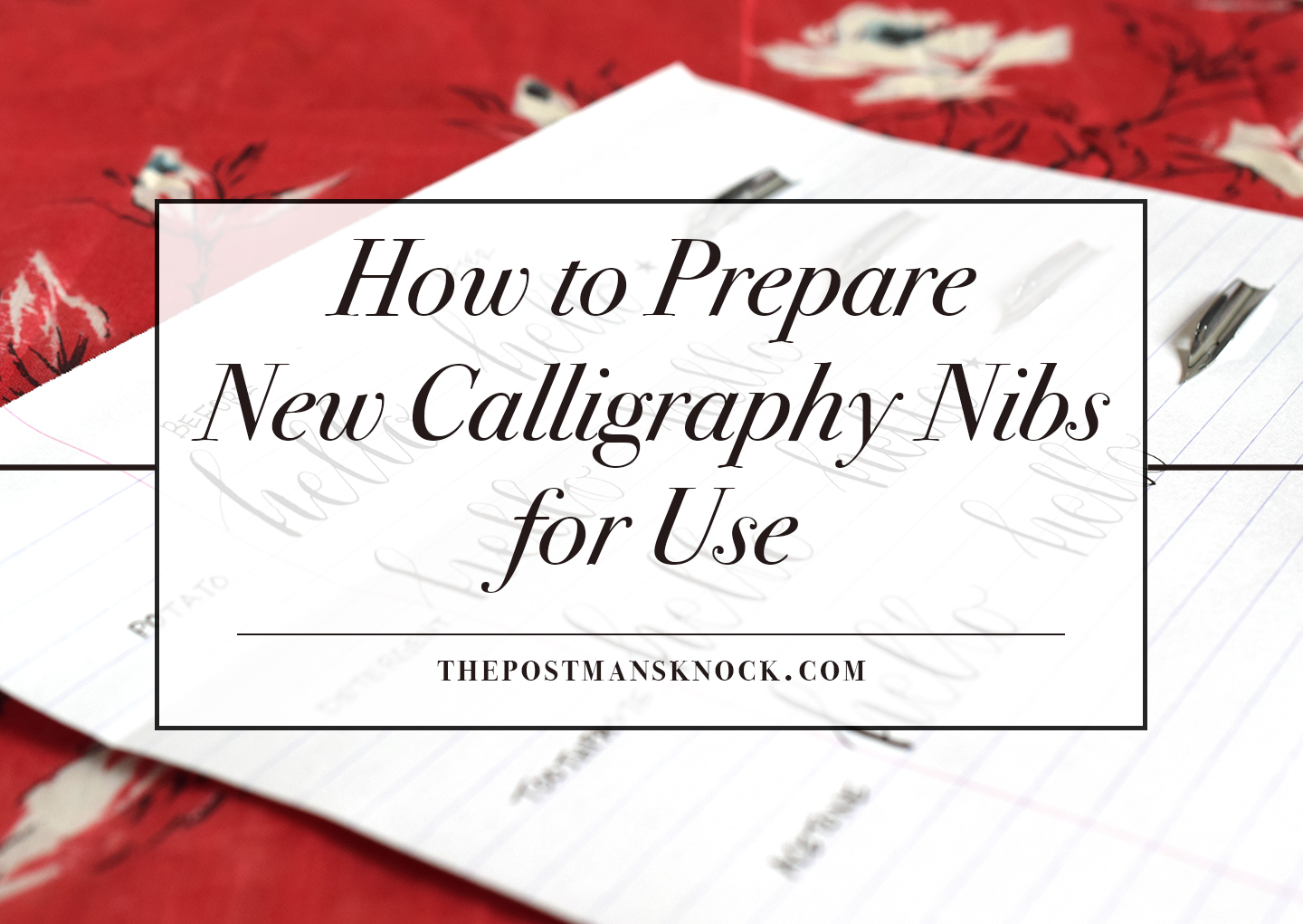 How to Prepare New Calligraphy Nibs for Use | The Postman's Knock