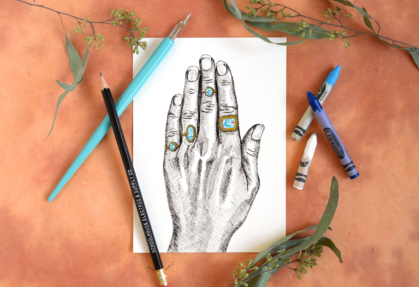 How to Draw Gemstones with Crayons | The Postman's Knock