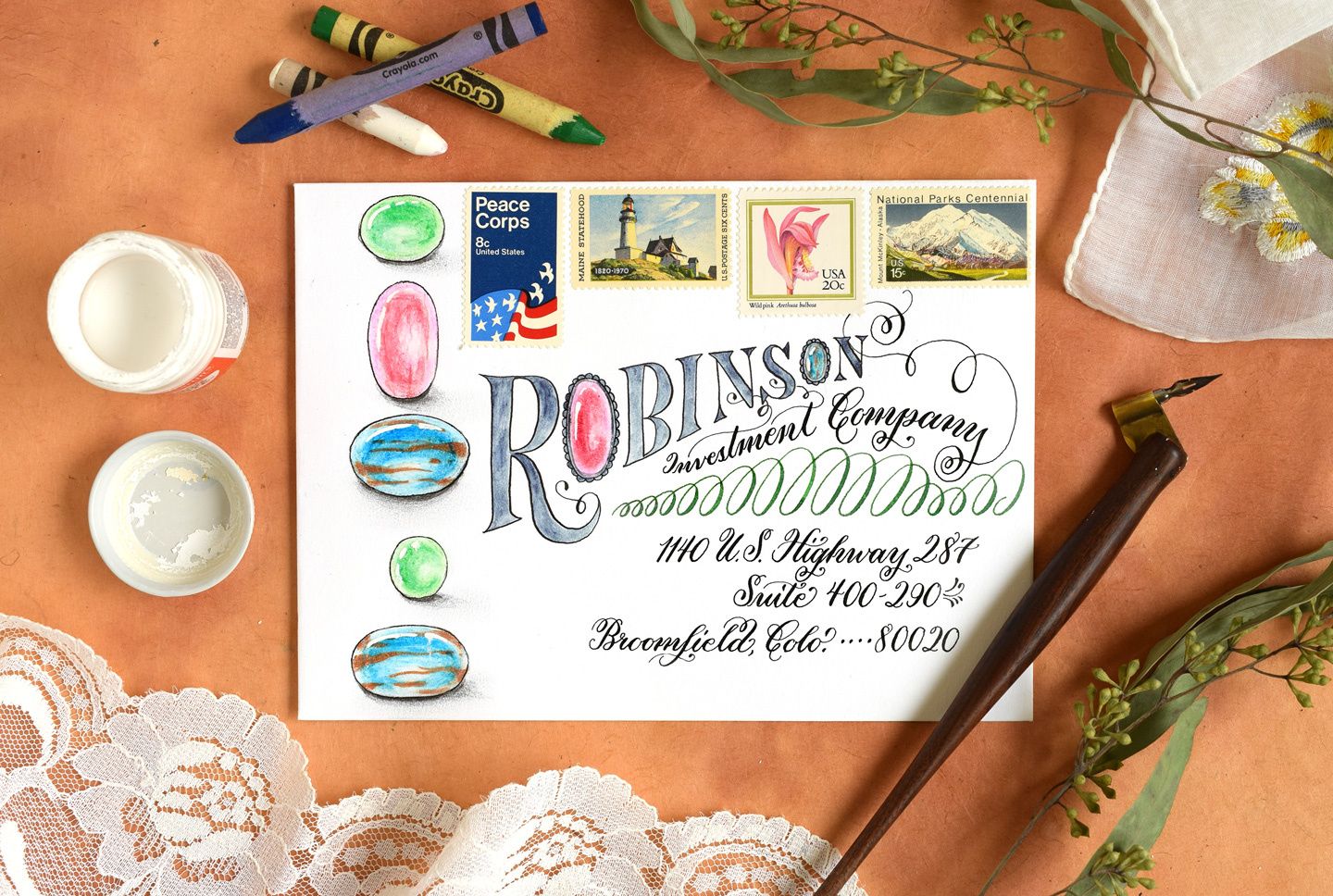 How to Draw Gemstones with Crayons | The Postman's Knock