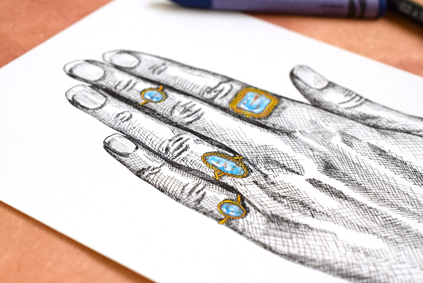 How to Draw Gemstones with Crayons | The Postman's Knock