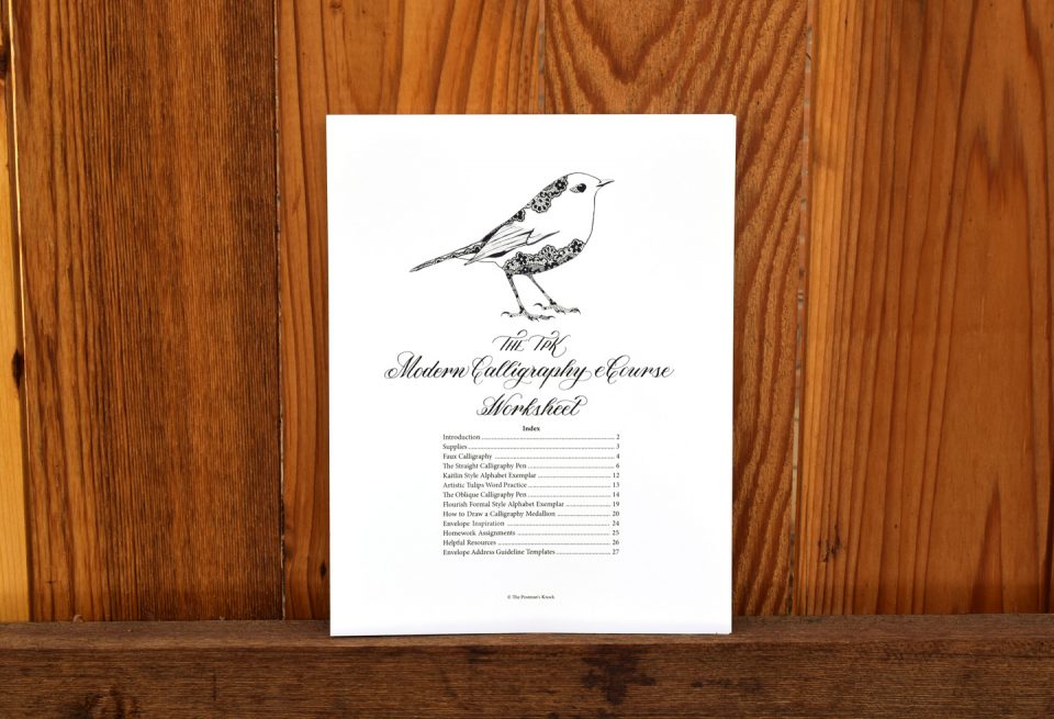 The TPK Beginner's Modern Calligraphy Online Course | The Postman's Knock