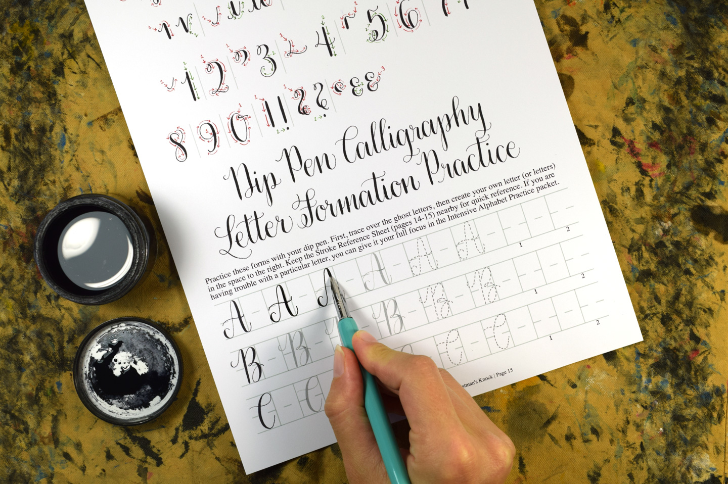 Amy Style Calligraphy Worksheet