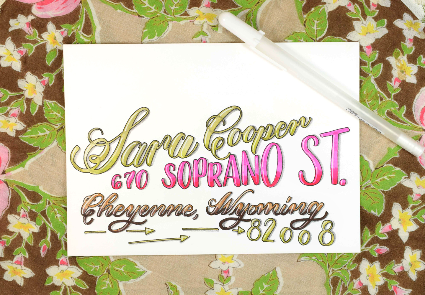 "Juicy" Brush Pen Calligraphy Tutorial | The Postman's Knock