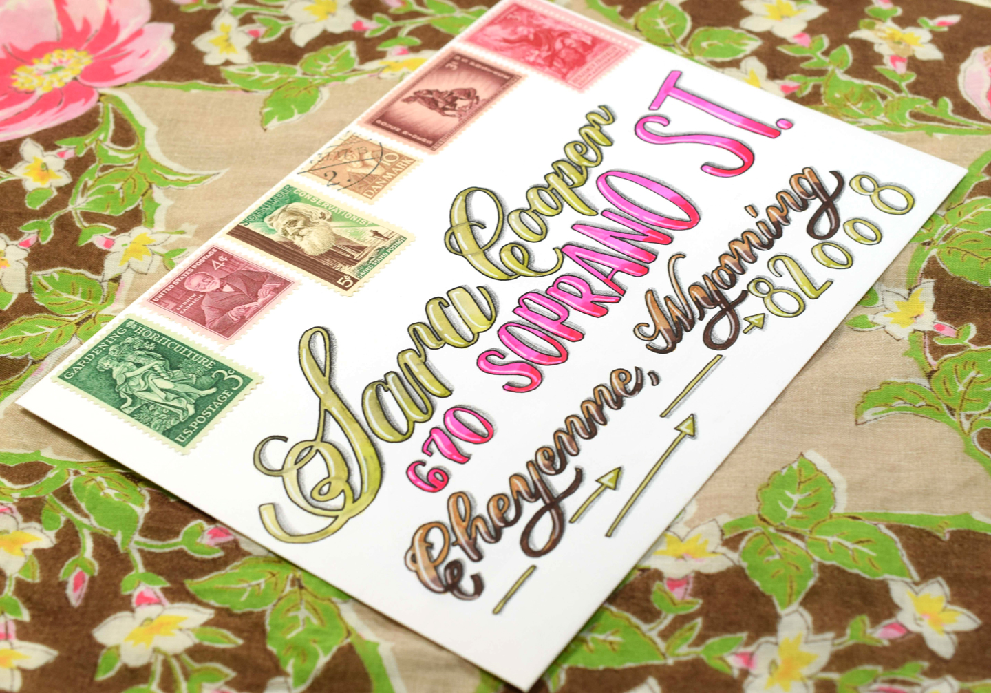 "Juicy" Brush Pen Calligraphy Tutorial | The Postman's Knock