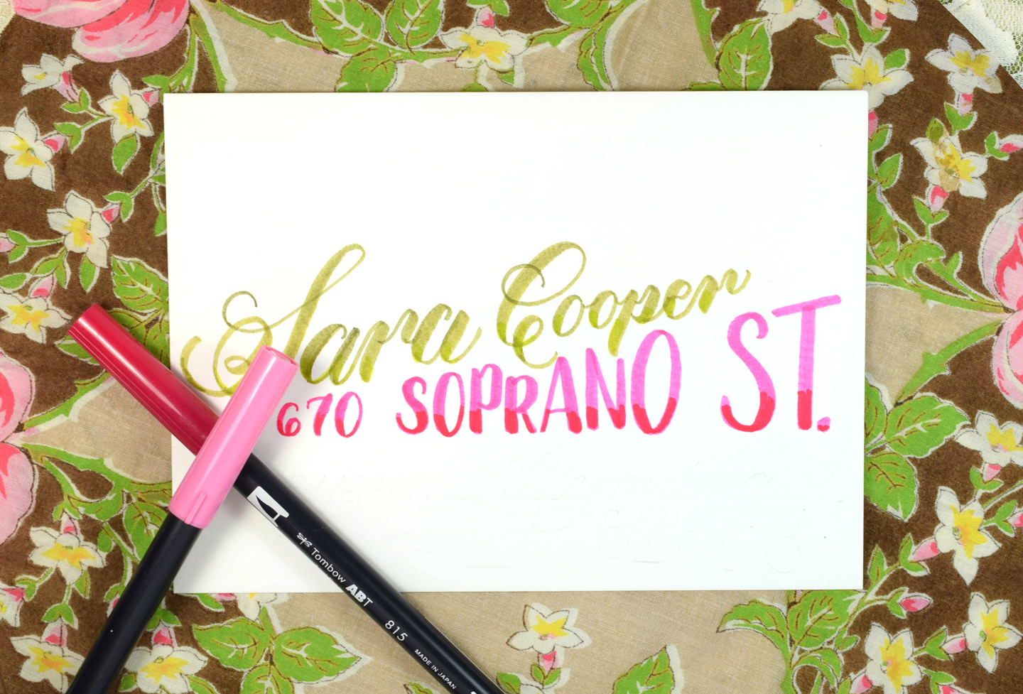 "Juicy" Brush Pen Calligraphy Tutorial | The Postman's Knock