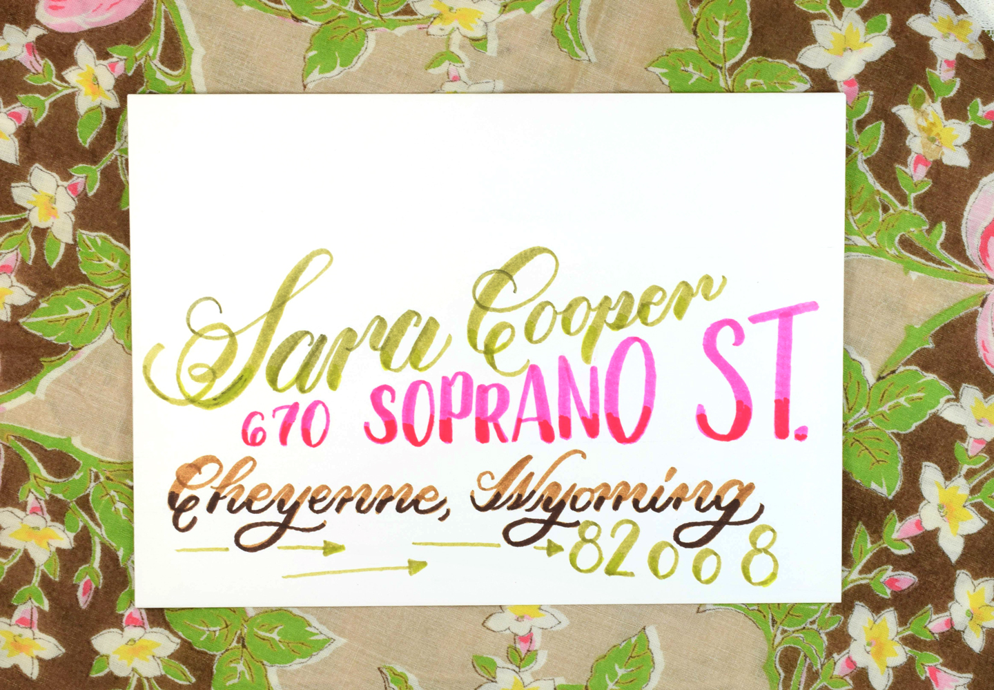 "Juicy" Brush Pen Calligraphy Tutorial | The Postman's Knock