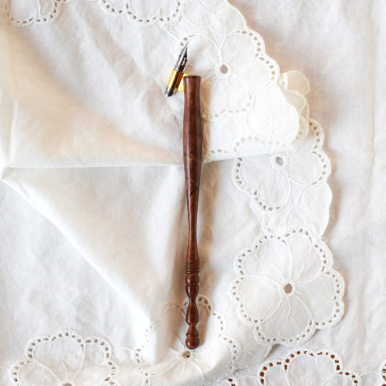 This is an example of a wood Brause Rose pen. Lovely and elegant!