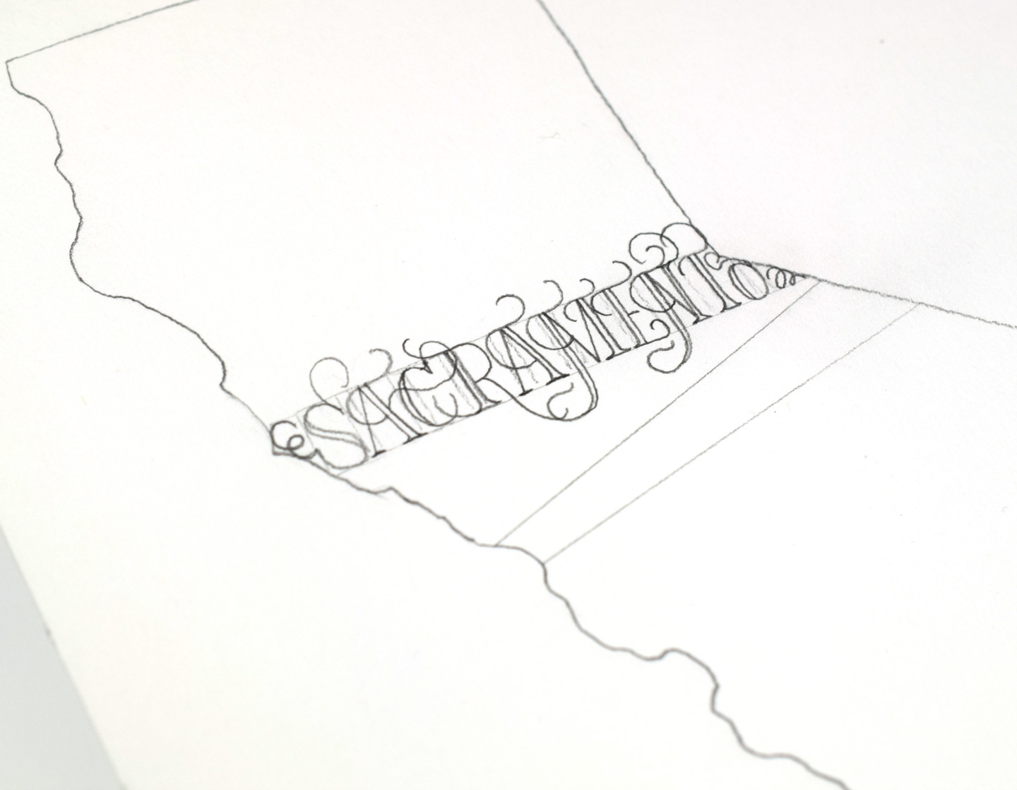 "Sacramento" in Lasso Lettering