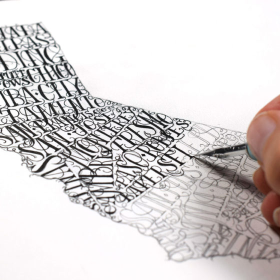 This artwork was hand-lettered in November of 2019 using a pencil, a Nikko G nib, and sumi ink!