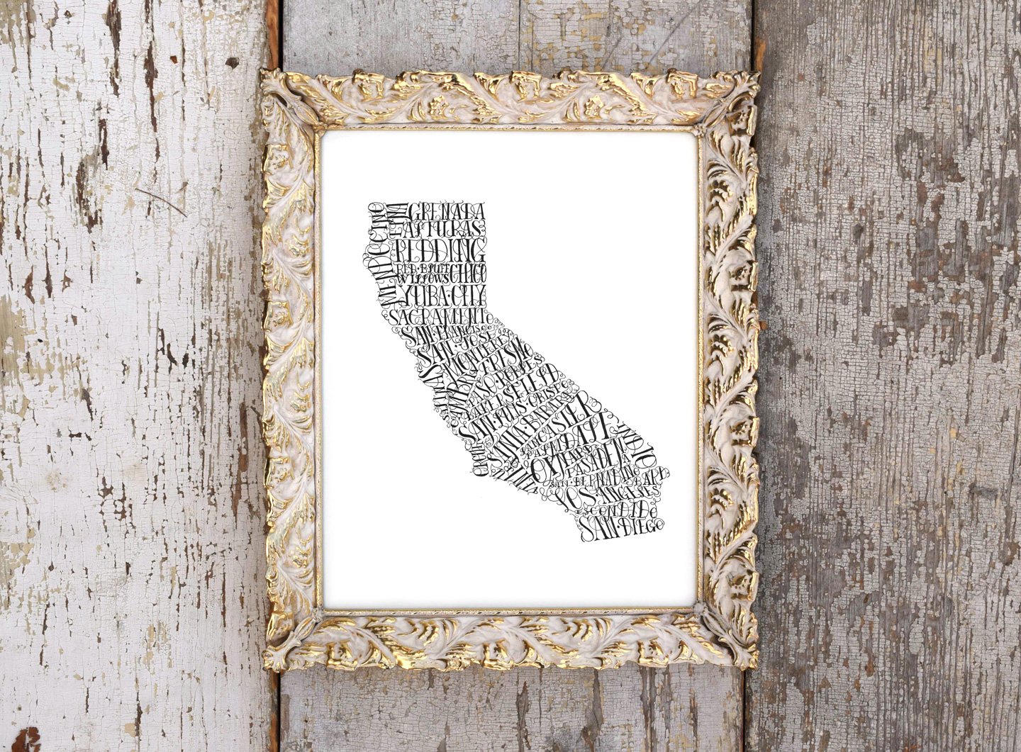 Framed California State Art