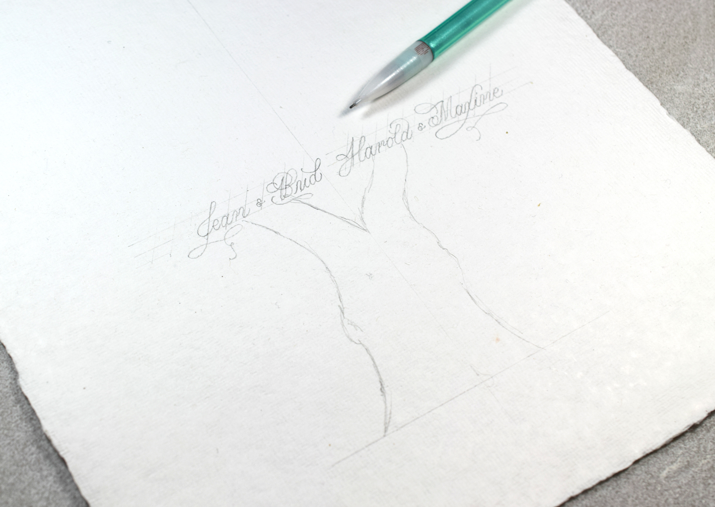 Calligraphy Family Tree Draft