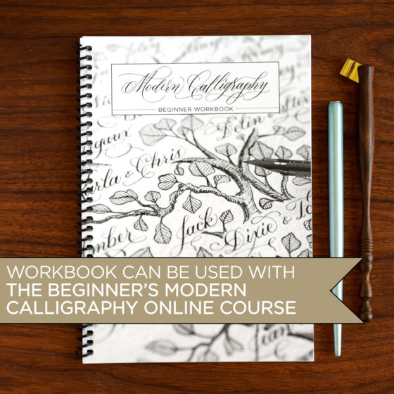 For a complete learning experience, pair this kit with TPK's Beginner's Modern Calligraphy Online Course. The workbook can be used to take the course.