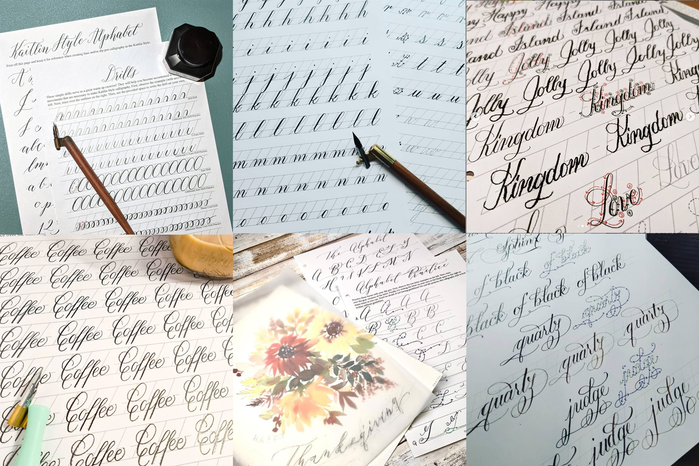 Instagram Calligraphy Worksheets Photos