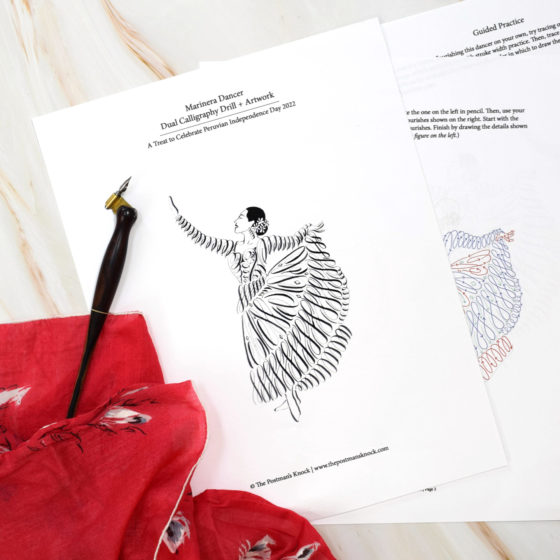 This worksheet will help you to create this fabulous marinera dancer!