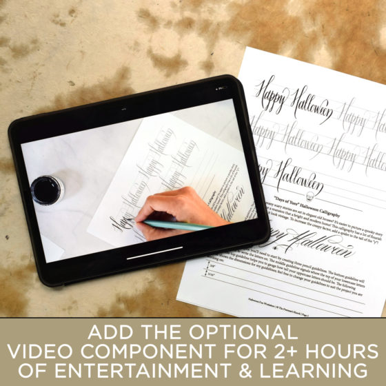 Yep! This worksheet set comes with an optional video component that features 2+ hours of on-demand video instruction. It's too good of a treat to pass up!