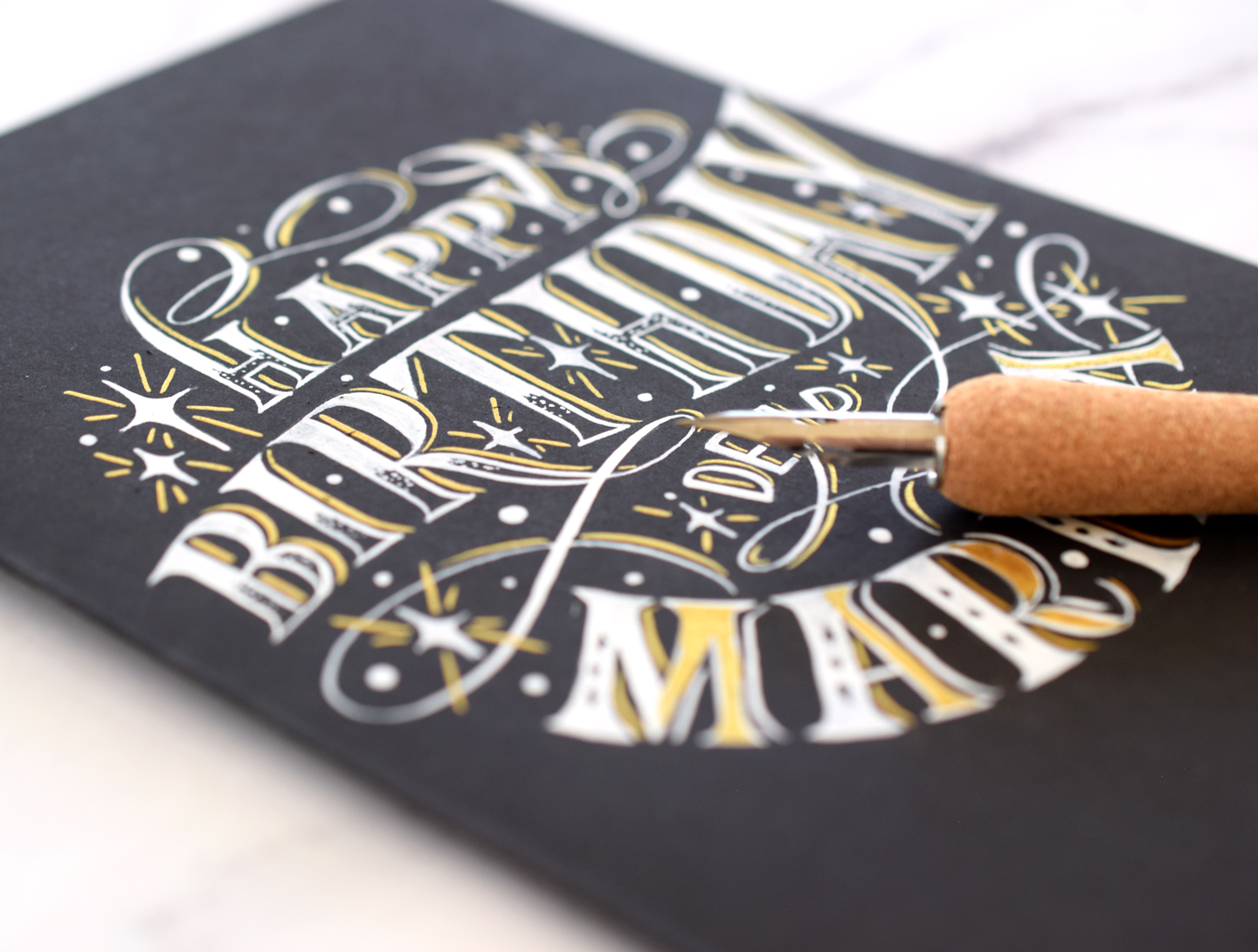 How to Make a Fabulous Hand-Lettered Birthday Card