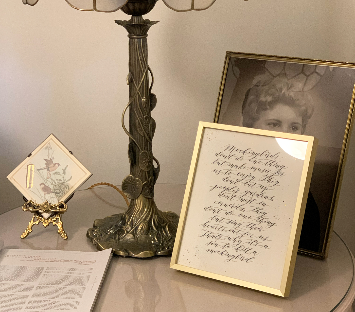 Mother's Day calligraphy passage