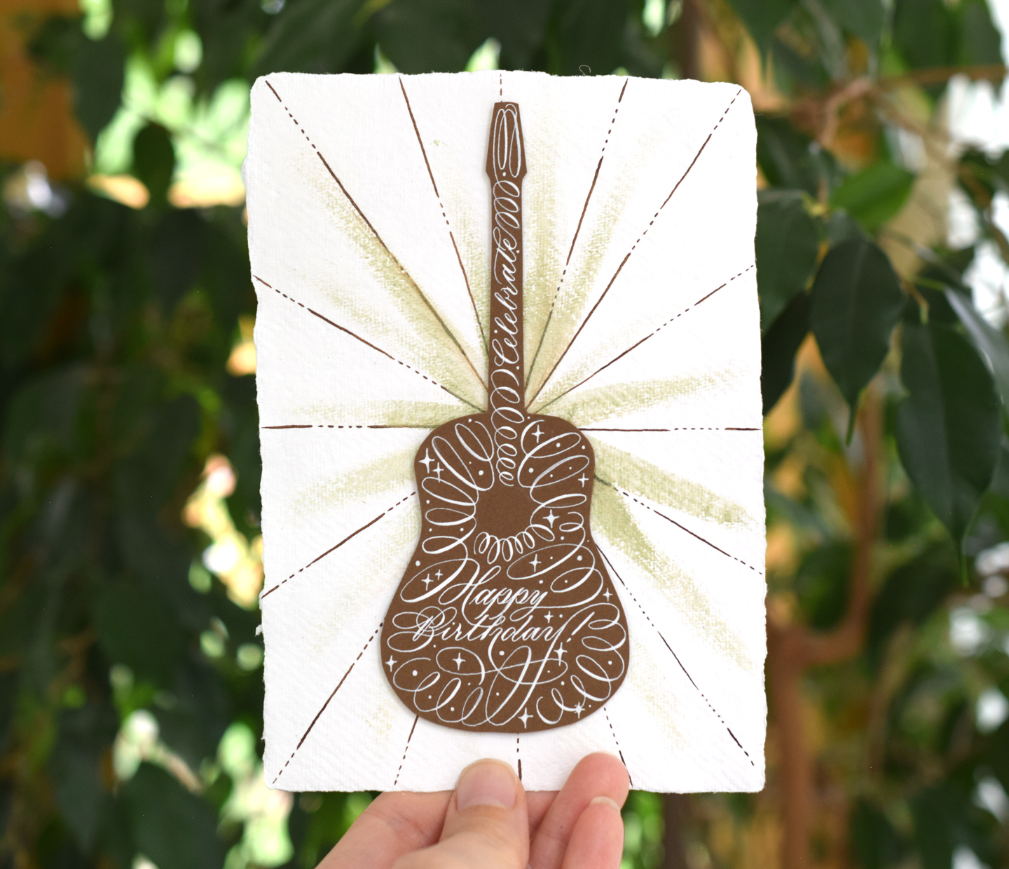 Magical DIY Guitar Birthday Card Tutorial