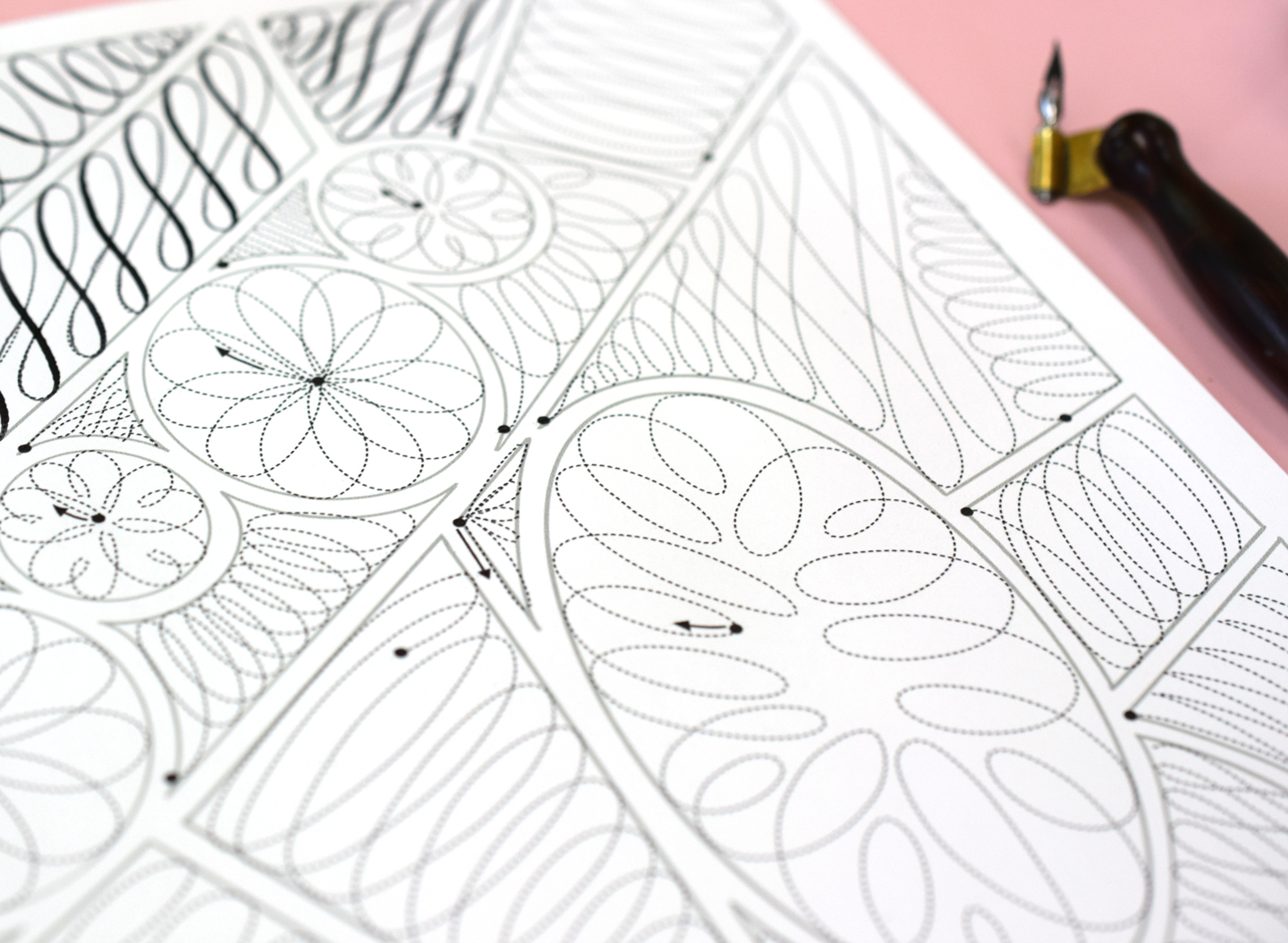 *New* Labyrinth Calligraphy Drills: Choose Your Adventure