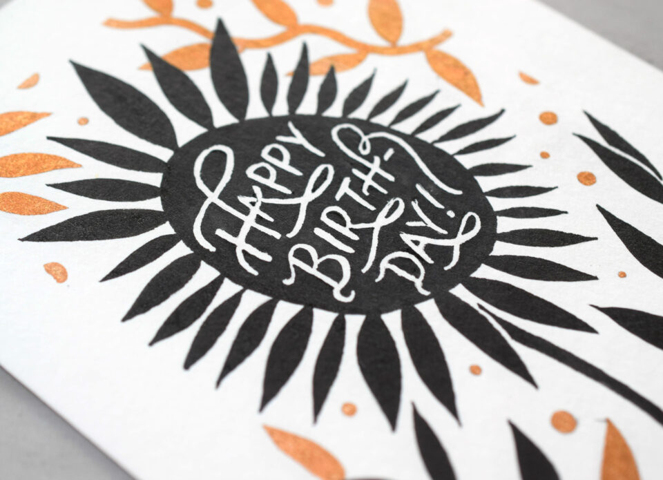 Art masking fluid lettering