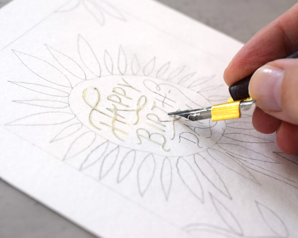 Writing with art masking fluid